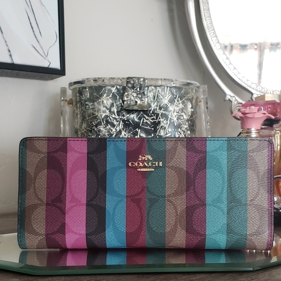 Coach Handbags - COACH WALLET- Khaki Multi